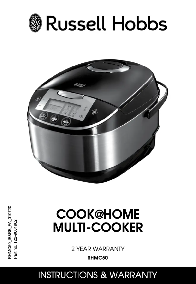 Page 1 de la notice Manuel utilisateur Russell Hobbs Cook@Home RHMC50