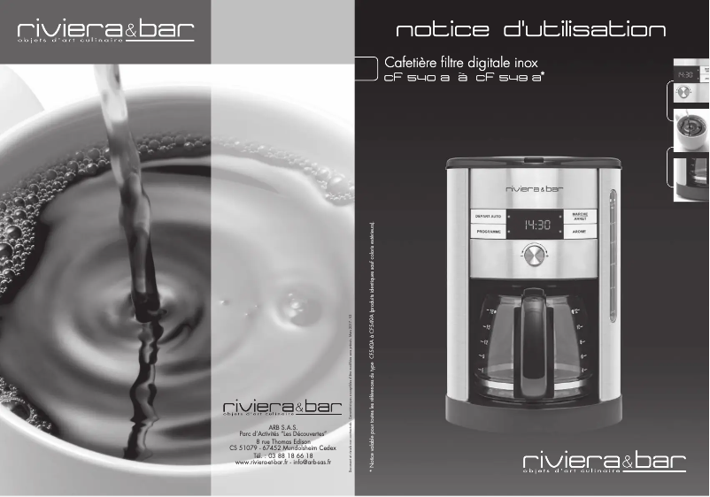 Image de la première page du manuel de l'appareil CF540A