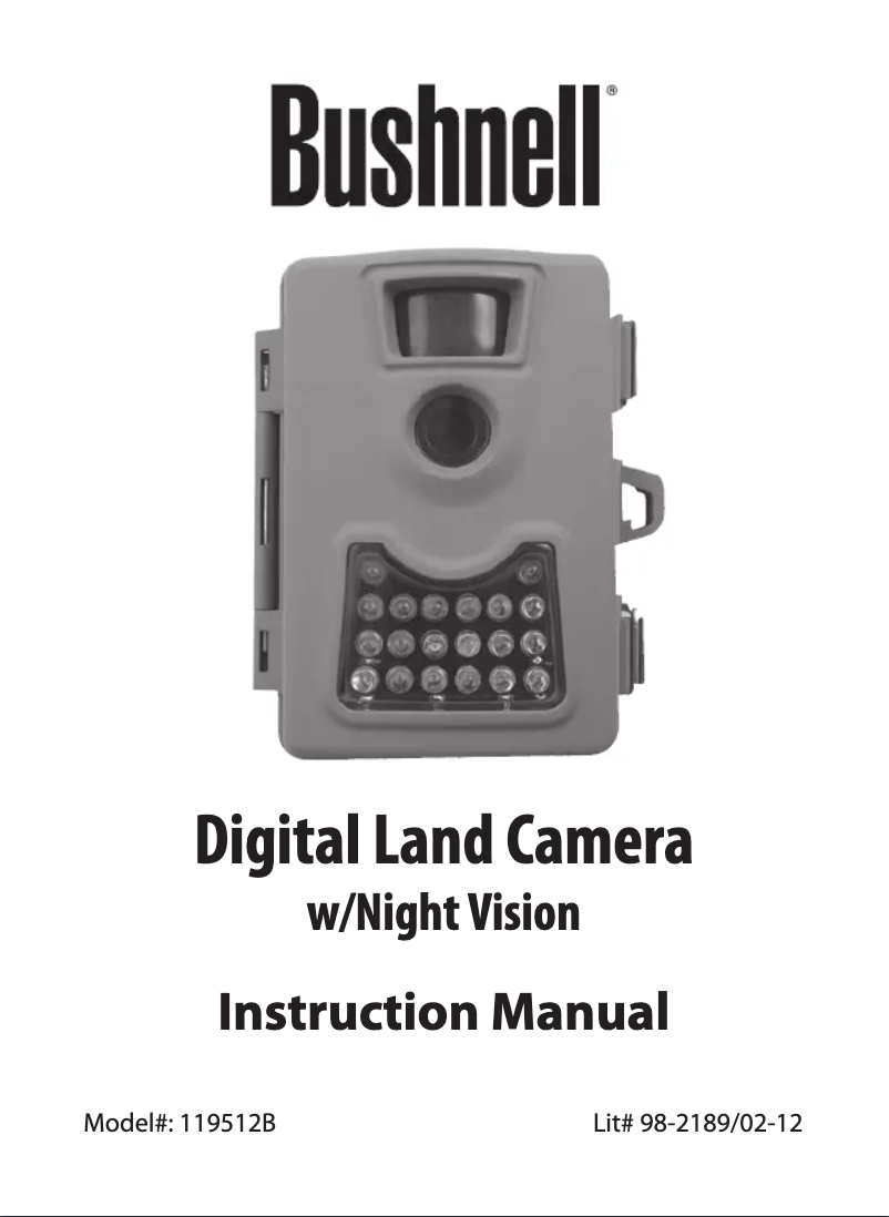 Page 1 de la notice Manuel utilisateur Bushnell 119512B