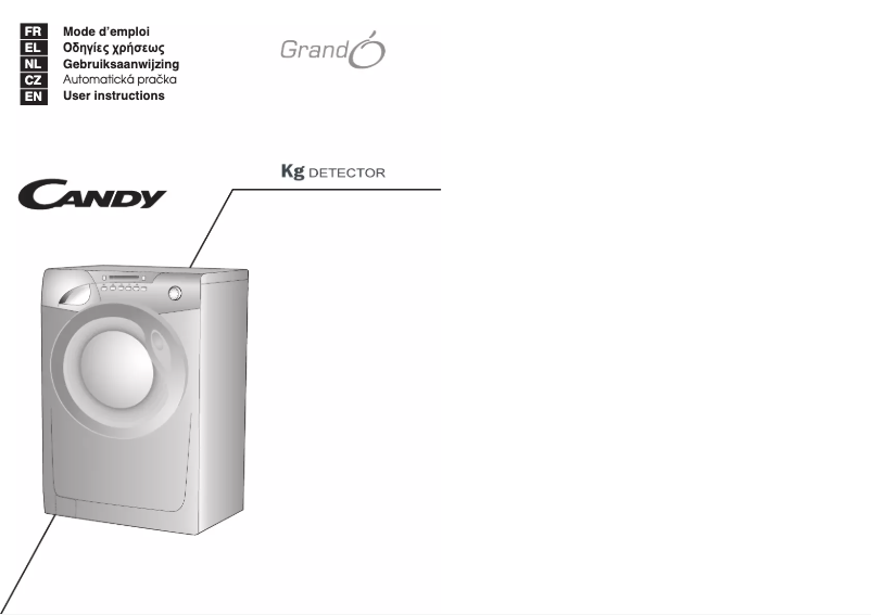 Page n°1 - Manuel utilisateur Candy GO 1482 d