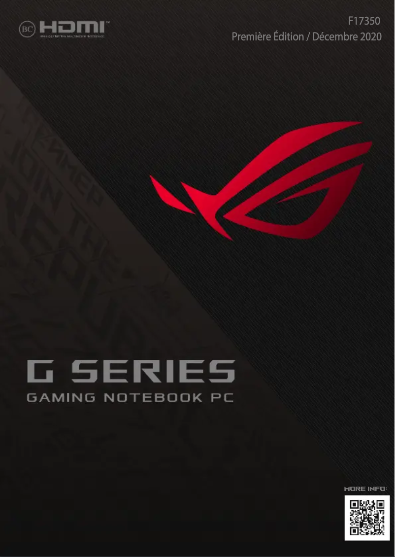 Page n°1 - Manuel utilisateur Asus ROG Zephyrus Duo 15