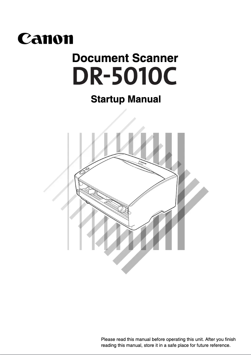 Image de la première page du manuel de l'appareil imageFORMULA DR-5010C