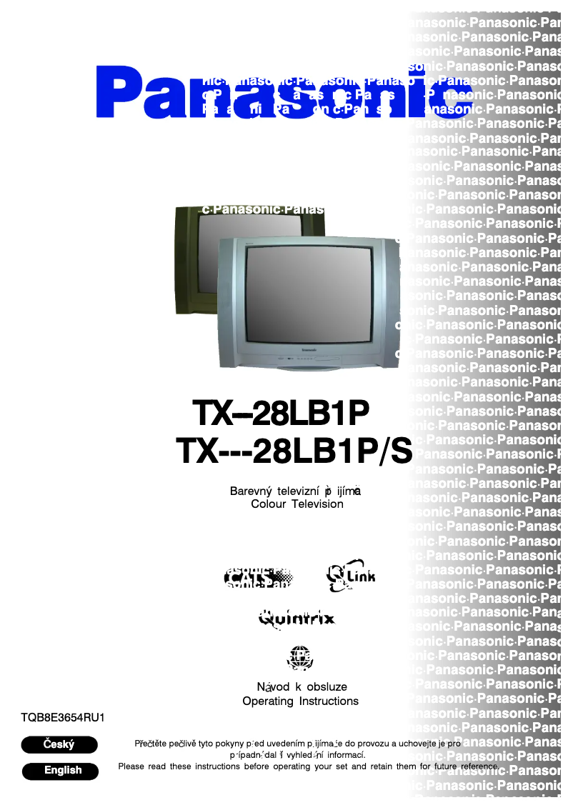 Page 1 de la notice Manuel utilisateur Panasonic TX-28LB1PS