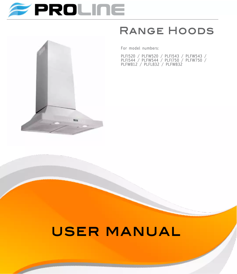 Page n°1 - Manuel utilisateur Proline PLFW812