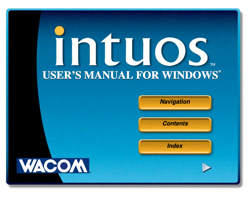 Image de la première page du manuel de l'appareil Intuos S