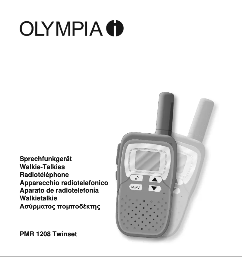 Page 1 de la notice Manuel utilisateur Olympia PMR 1208