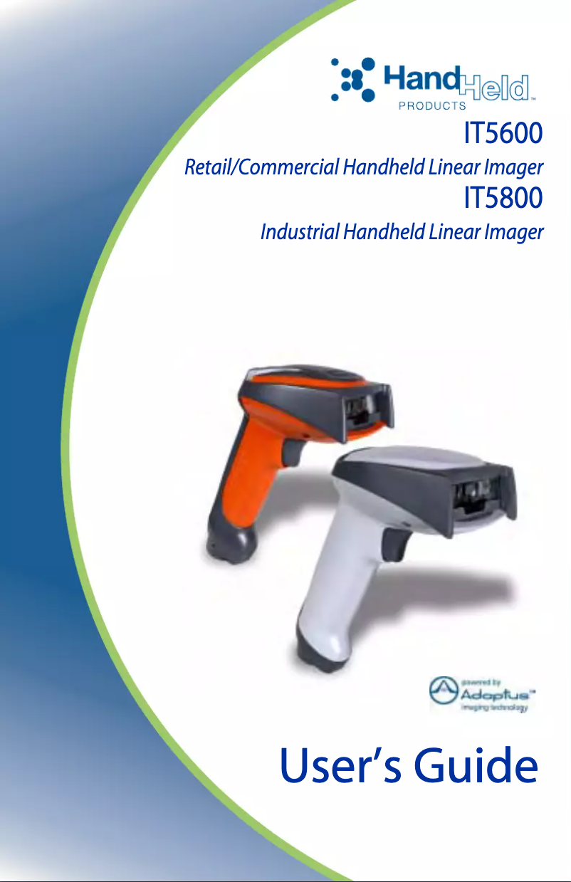 Page 1 de la notice Manuel utilisateur Honeywell ImageTeam 5600