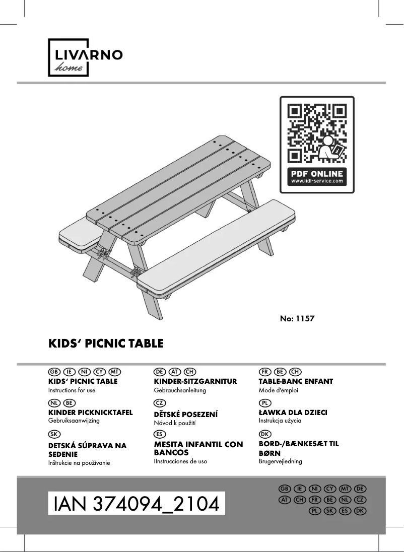 Page n°1 - Manuel utilisateur Livarno Lux IAN 374094