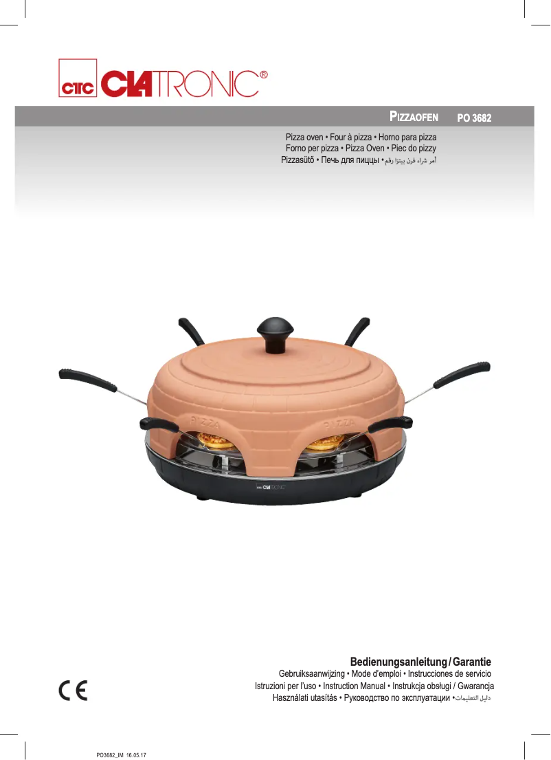Page 1 de la notice Manuel utilisateur Clatronic PO 3682