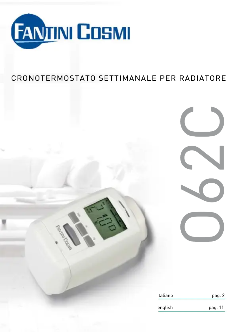 Page 1 de la notice Manuel utilisateur Fantini Cosmi O62C