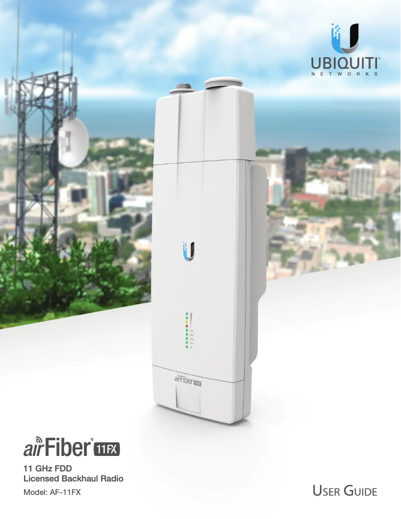 Page 1 de la notice Manuel utilisateur Ubiquiti Networks airFiber 11FX AF-11FX