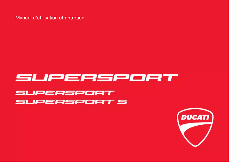Image de la première page du manuel de l'appareil SuperSport (2017)