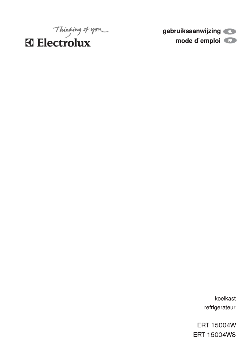 Página 1 del manual Manual de usuario Electrolux ERT15004W