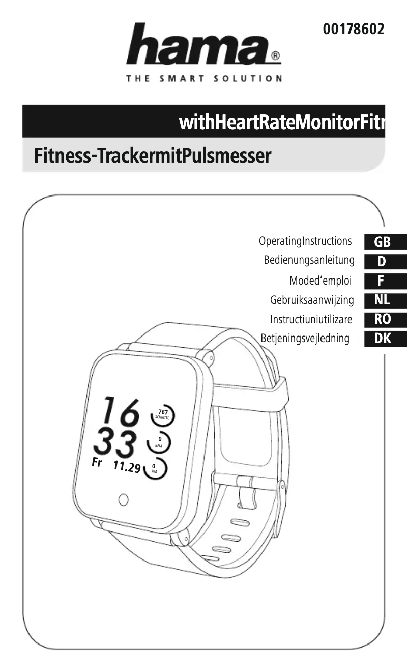 Page n°1 - Manuel utilisateur Hama Fit Track 5900