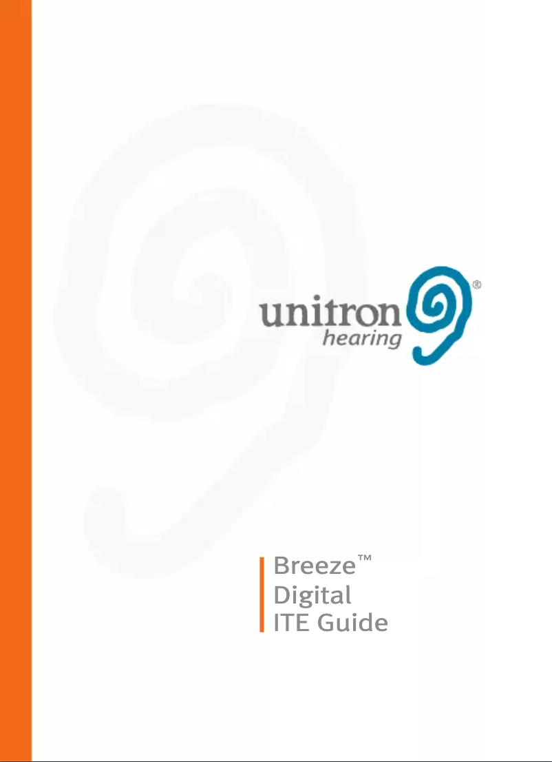 Page n°1 - Manuel utilisateur Unitron Breeze ITE