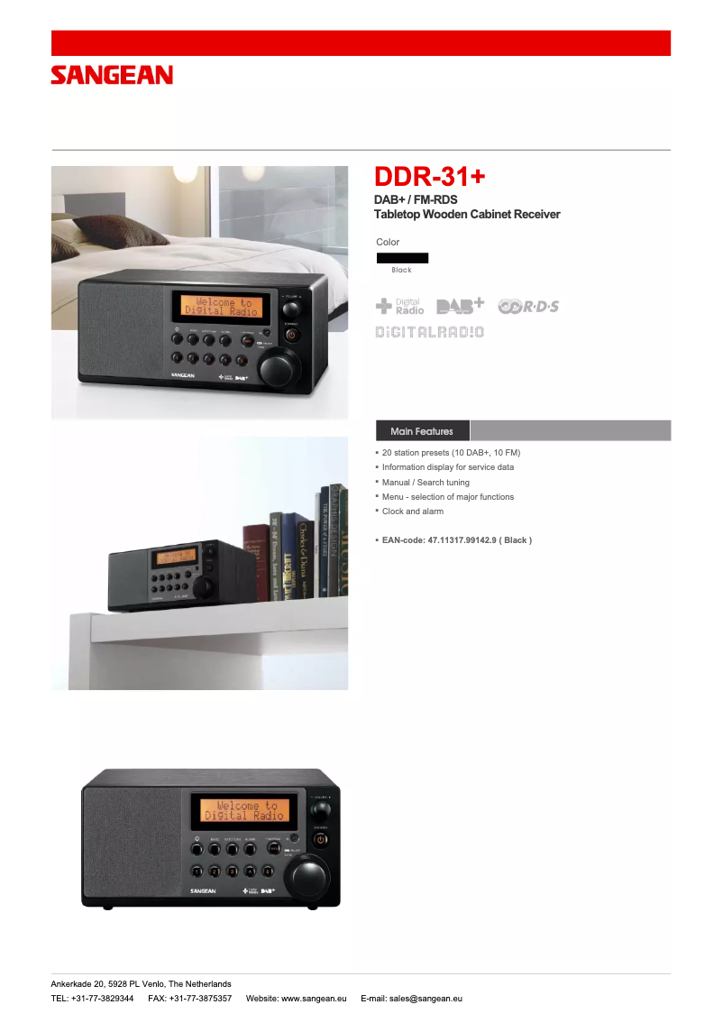 Image de la première page du manuel de l'appareil DDR-31+