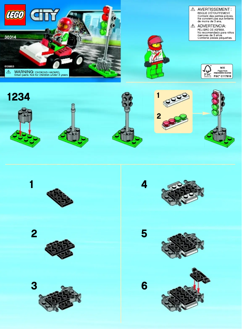 Page 1 de la notice Manuel utilisateur Lego 30314