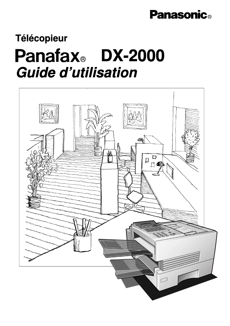 Image de la première page du manuel de l'appareil Panafax DX-2000