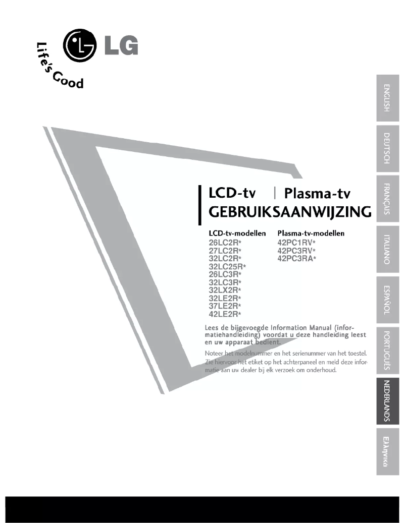 Image de la première page du manuel de l'appareil 32LC3