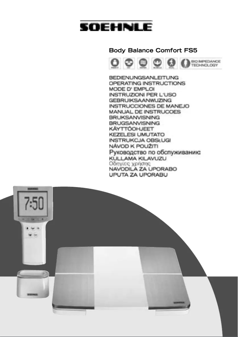 Page n°1 - Manuel utilisateur Soehnle Body Balance Comfort FS5