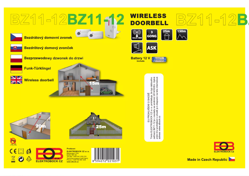Image de la première page du manuel de l'appareil BZ11-12