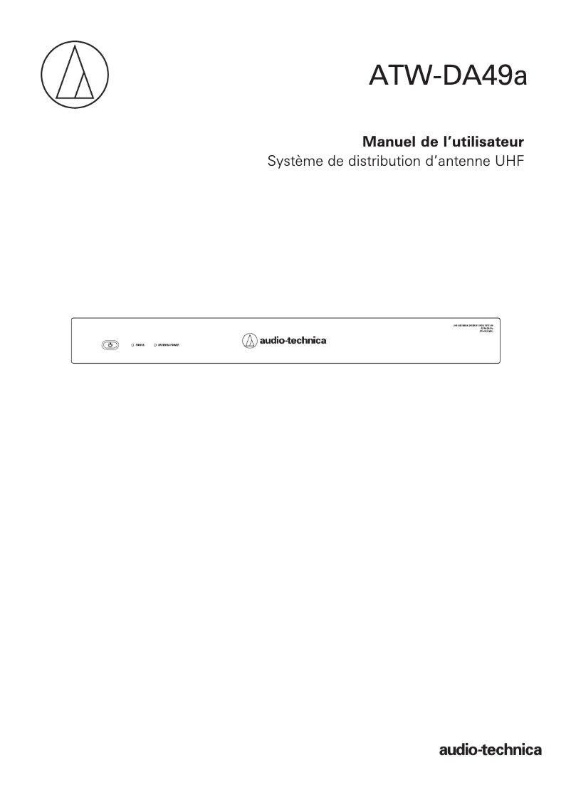 Page n°1 - Manuel utilisateur Audio-Technica ATW-DA49a