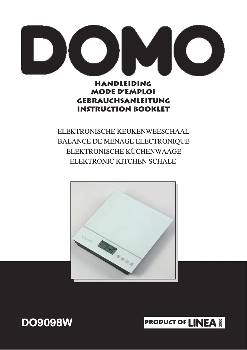 Page 1 de la notice Manuel utilisateur Domo DO9089W