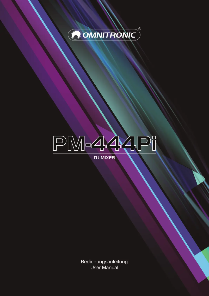 Image de la première page du manuel de l'appareil PM-444Pi