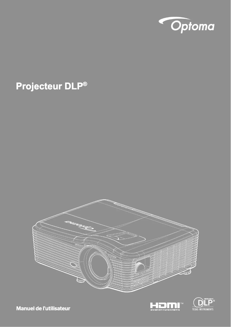 Page 1 de la notice Manuel utilisateur Optoma WU515ST