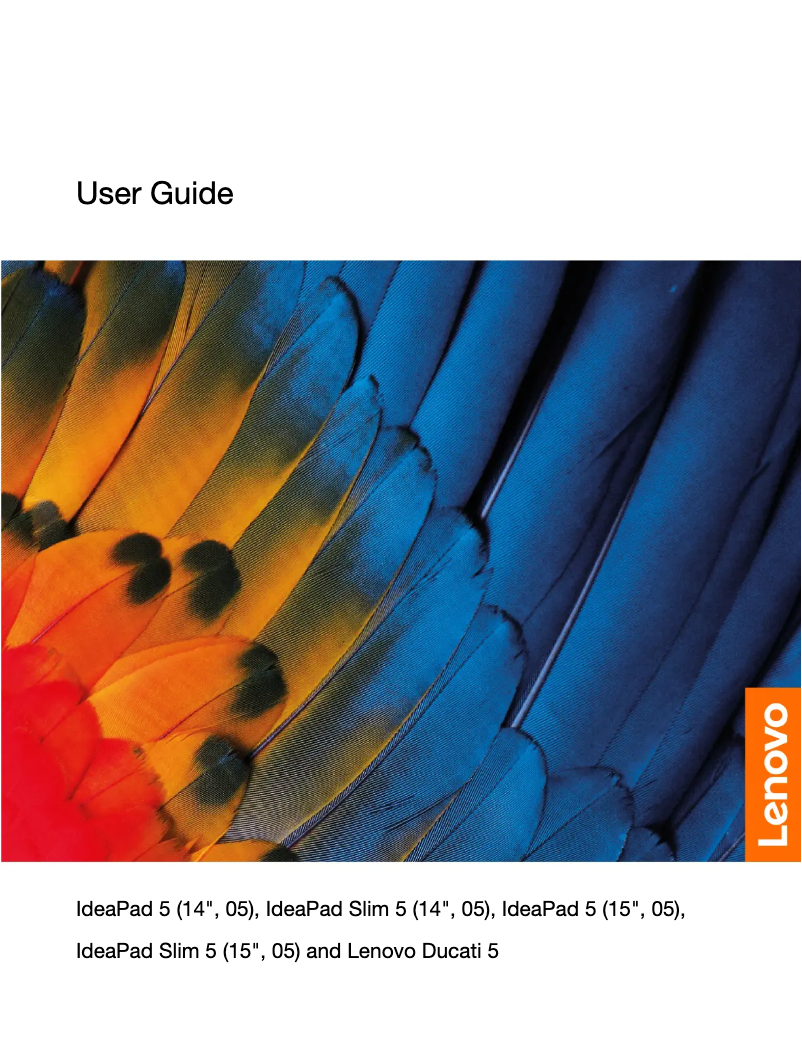 Página 1 del manual Manual de usuario Lenovo IdeaPad 5i