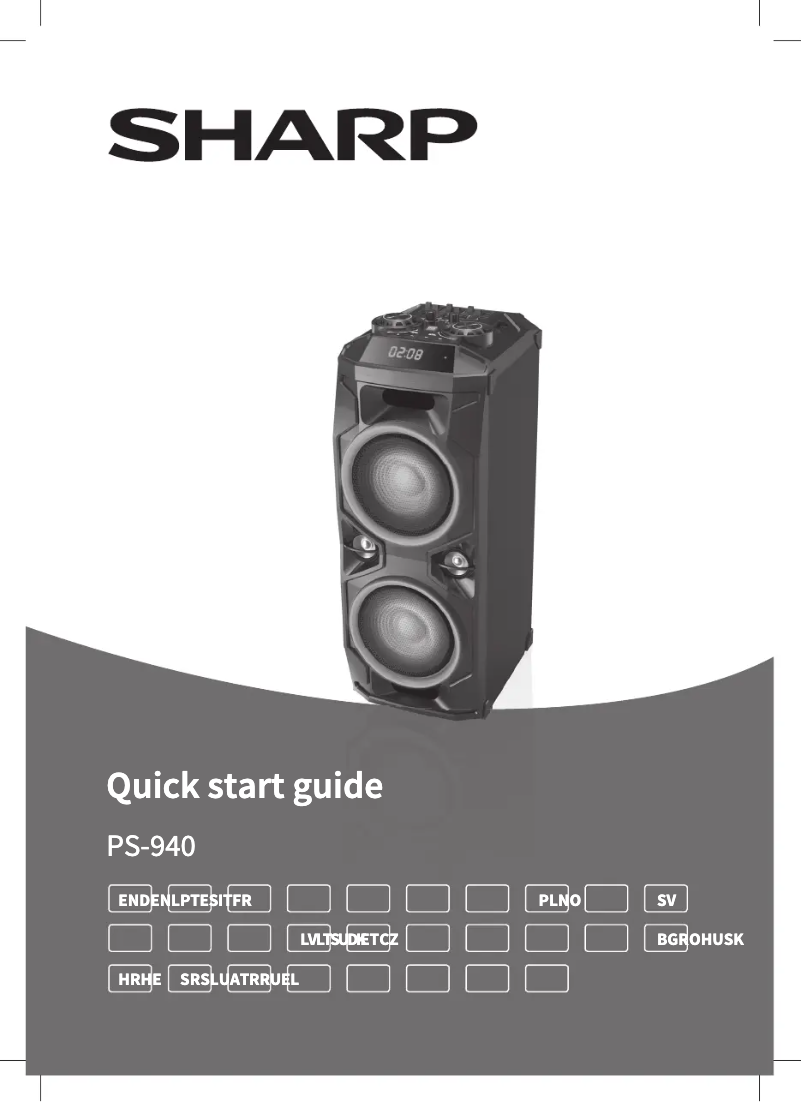 Image de la première page du manuel de l'appareil PS-940