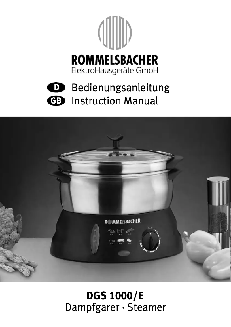 Página 1 del manual Manual de usuario Rommelsbacher DGS 1000