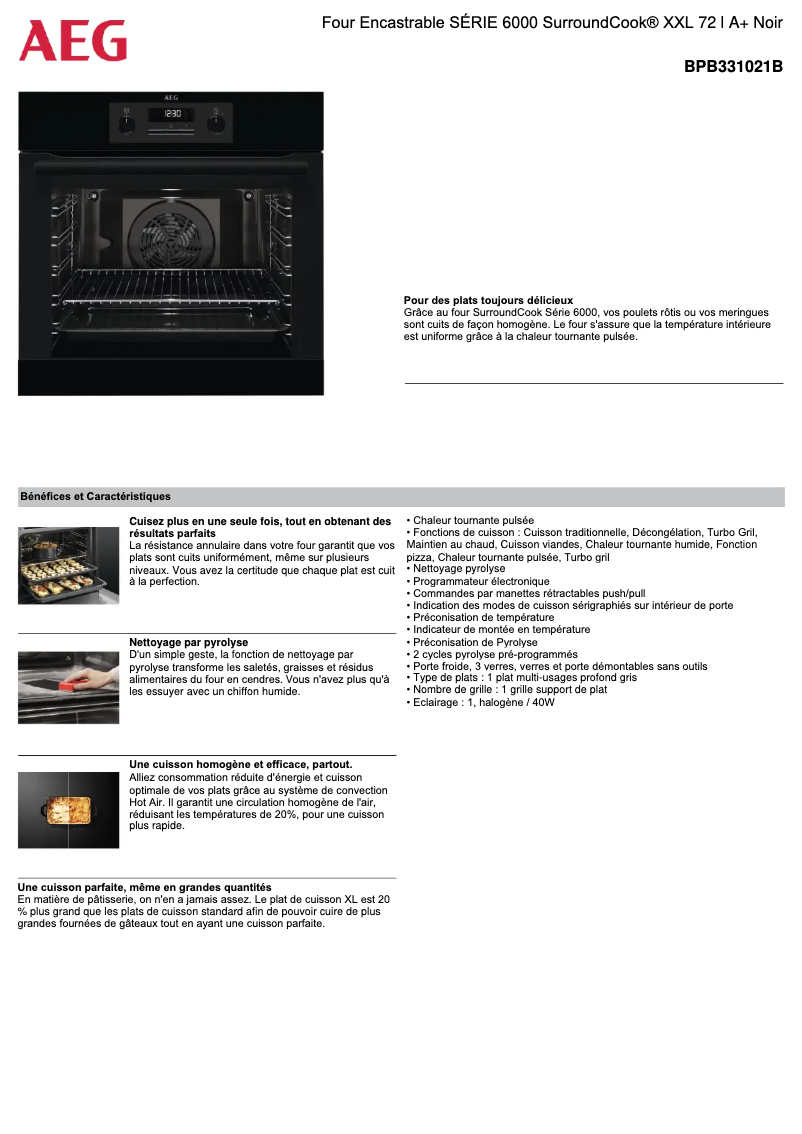 Image de la première page du manuel de l'appareil BPB331021B