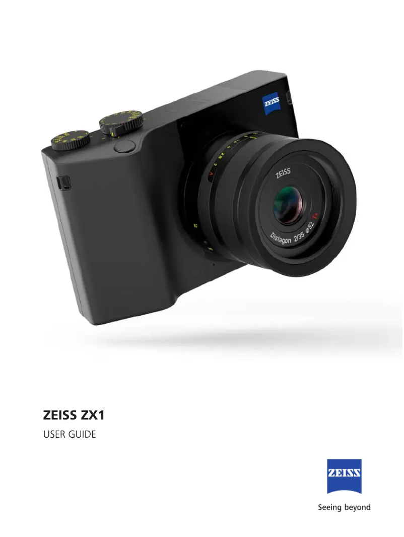 Image de la première page du manuel de l'appareil ZX1