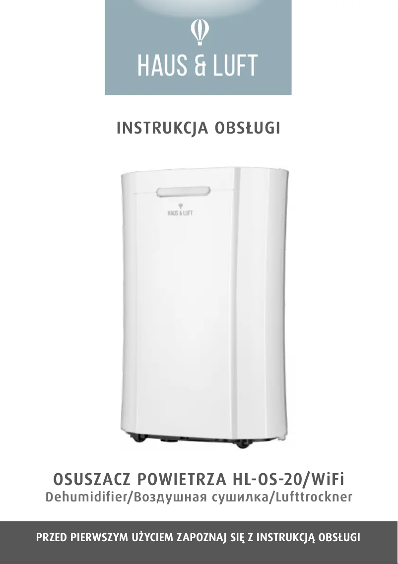 Page n°1 - Manuel utilisateur Haus & Luft HL-OS-20 WIFI