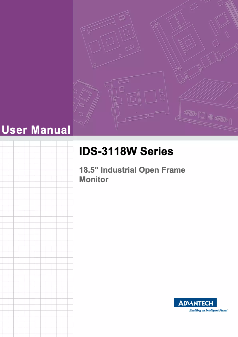 Page n°1 - Manuel utilisateur Advantech IDS-3118W