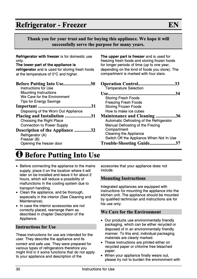 Page 1 de la notice Manuel utilisateur Smeg FL227P