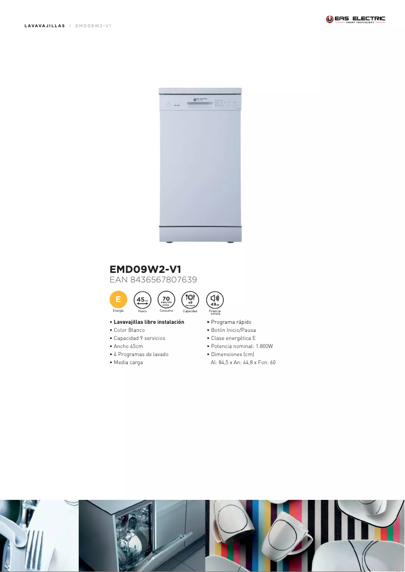 Image de la première page du manuel de l'appareil EMD09W2-V1