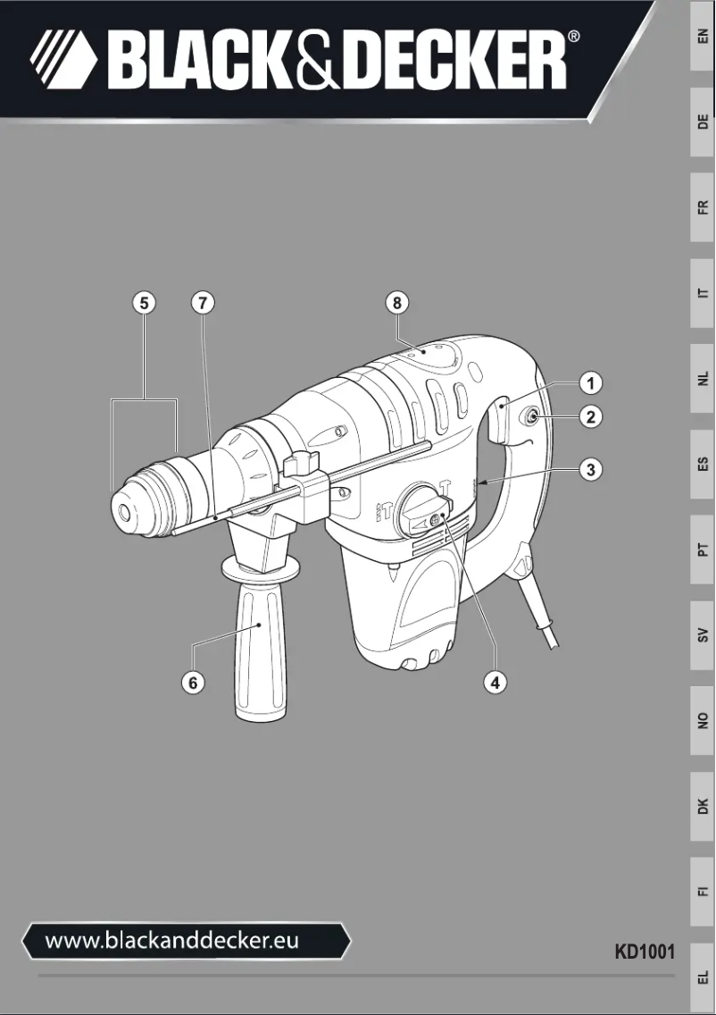 Imagen de la primera página del manual del dispositivo KD1001