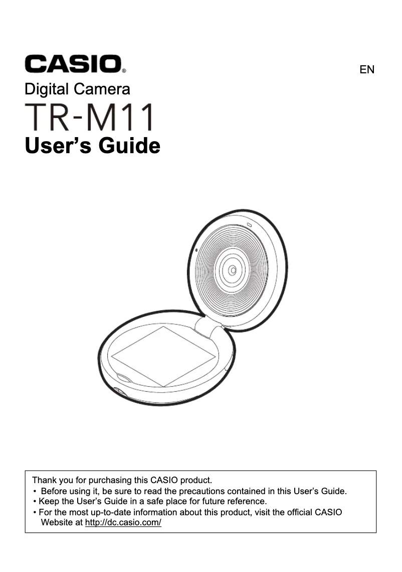 Page n°1 - Manuel utilisateur Casio TR-M11