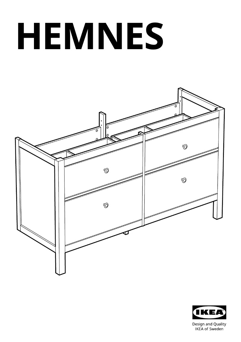 Page 1 de la notice Manuel utilisateur Ikea HEMNES 403.489.80