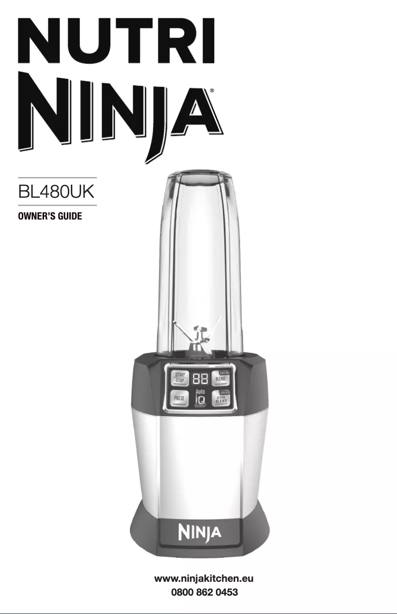 Page n°1 - Manuel utilisateur Nutri Ninja Auto-iQ BL480UKMR