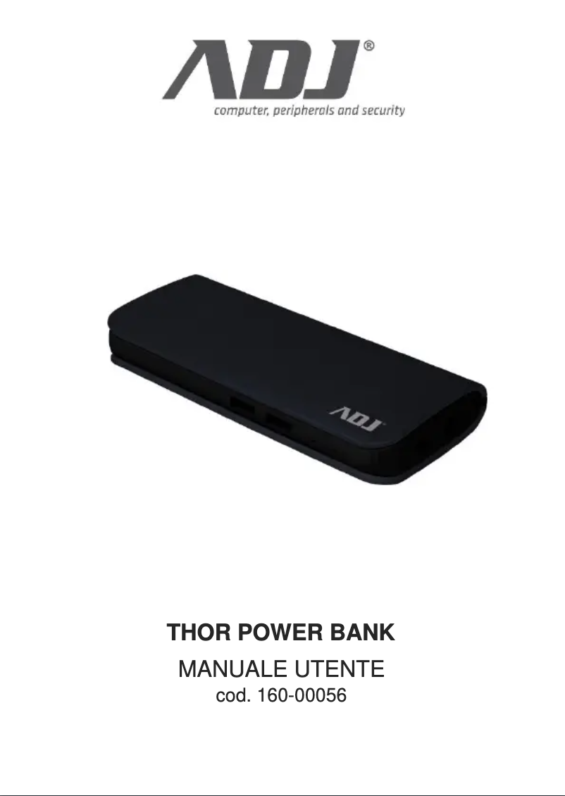 Page n°1 - Manuel utilisateur Adj Thor 160-00056