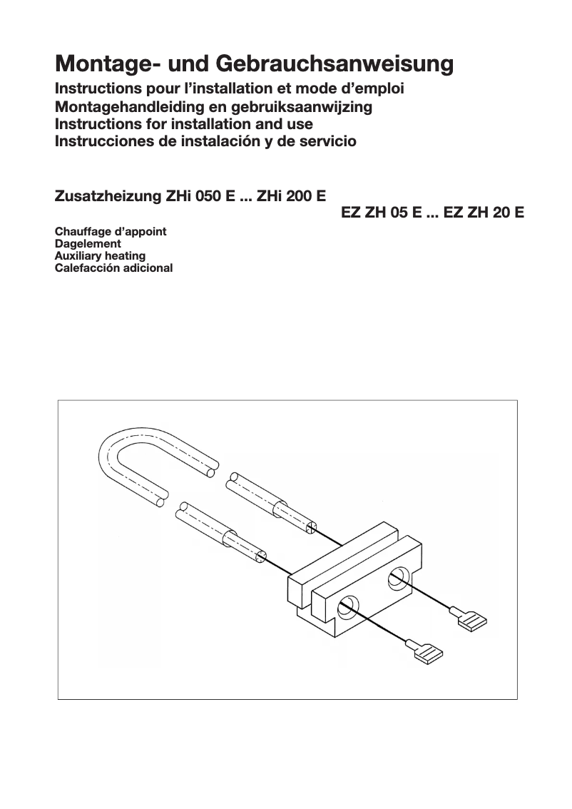 Image de la première page du manuel de l'appareil ZHi 110 E