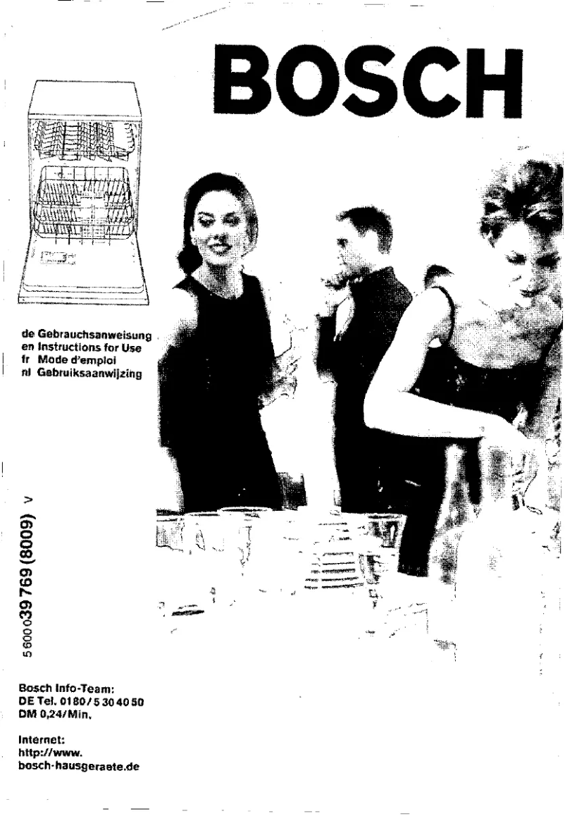 Page n°1 - Manuel utilisateur Bosch SGV6913