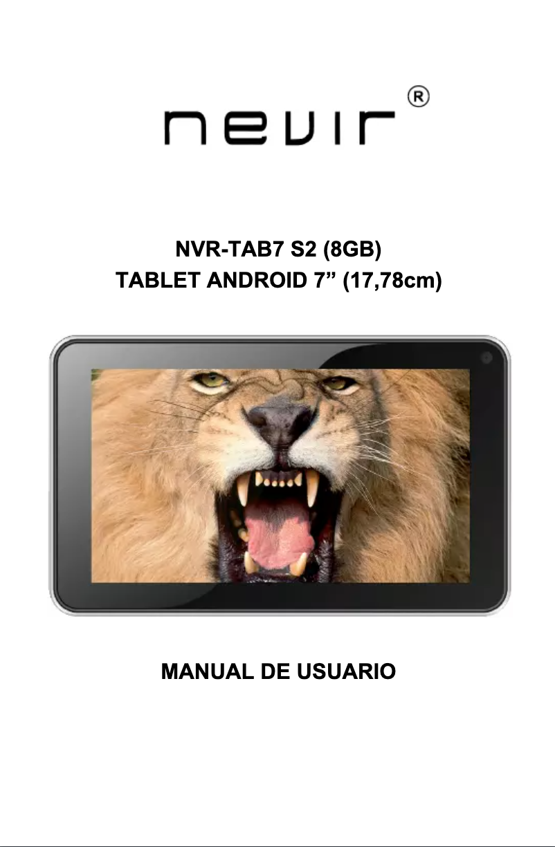 Page 1 de la notice Manuel utilisateur Nevir NVR-TAB7 S2 (8GB)