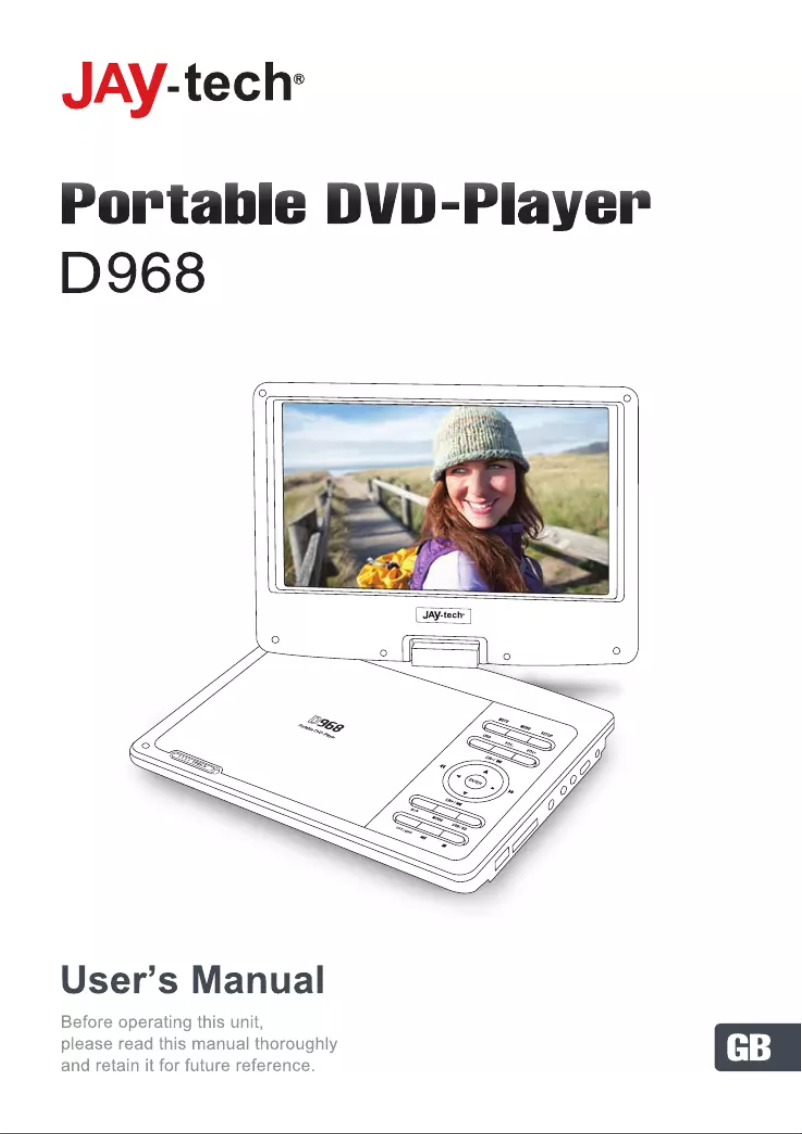 Page 1 de la notice Manuel utilisateur Jay-Tech D968