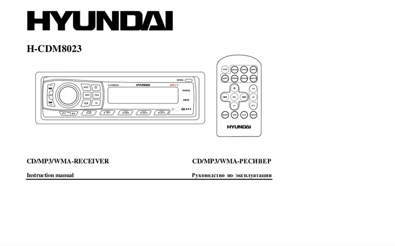 Page n°1 - Manuel utilisateur Hyundai H-CDM8023