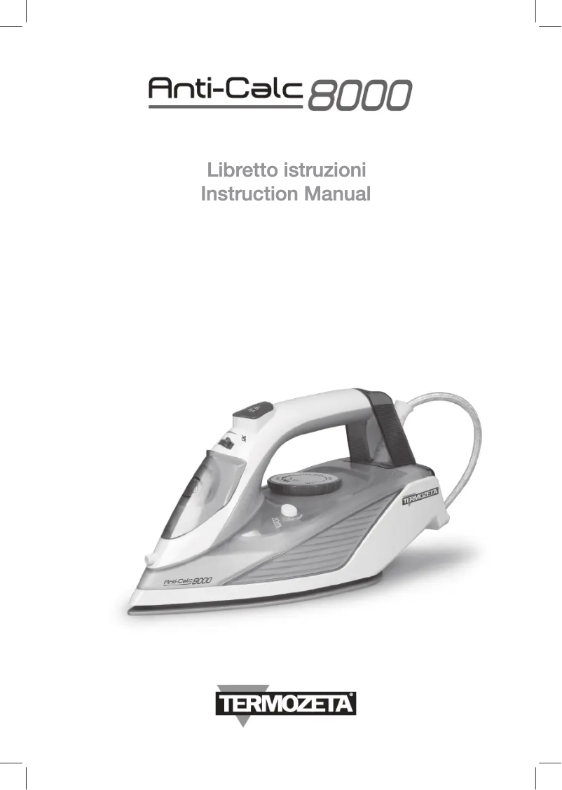 Image de la première page du manuel de l'appareil Anti-Calc 8000