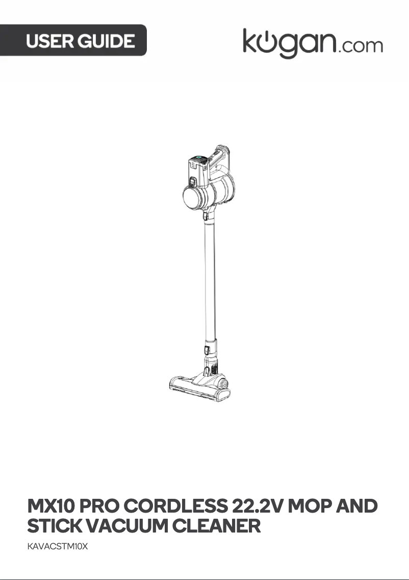 Image de la première page du manuel de l'appareil KAVACSTM10X